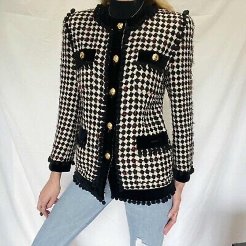 Escada houndstooth blazer - Picture 3 of 7